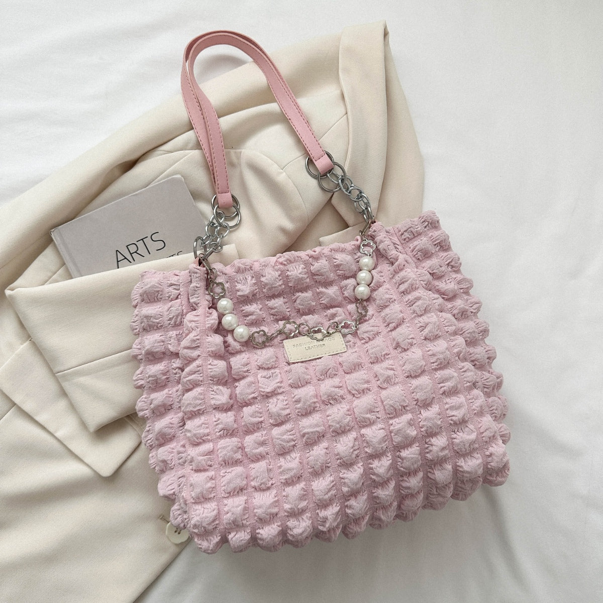 Bubble Textured Tote Bag - In Style Chics Boutique LLC