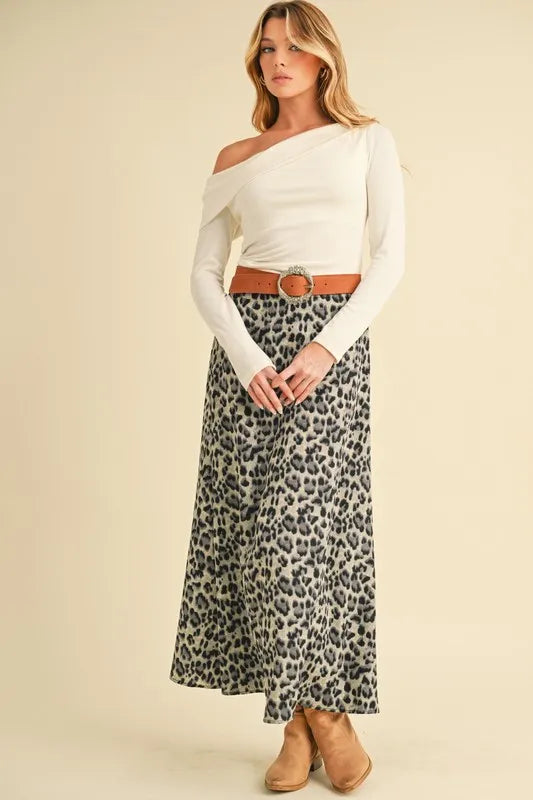 Leopard Midi Skirt - In Style Chics Boutique