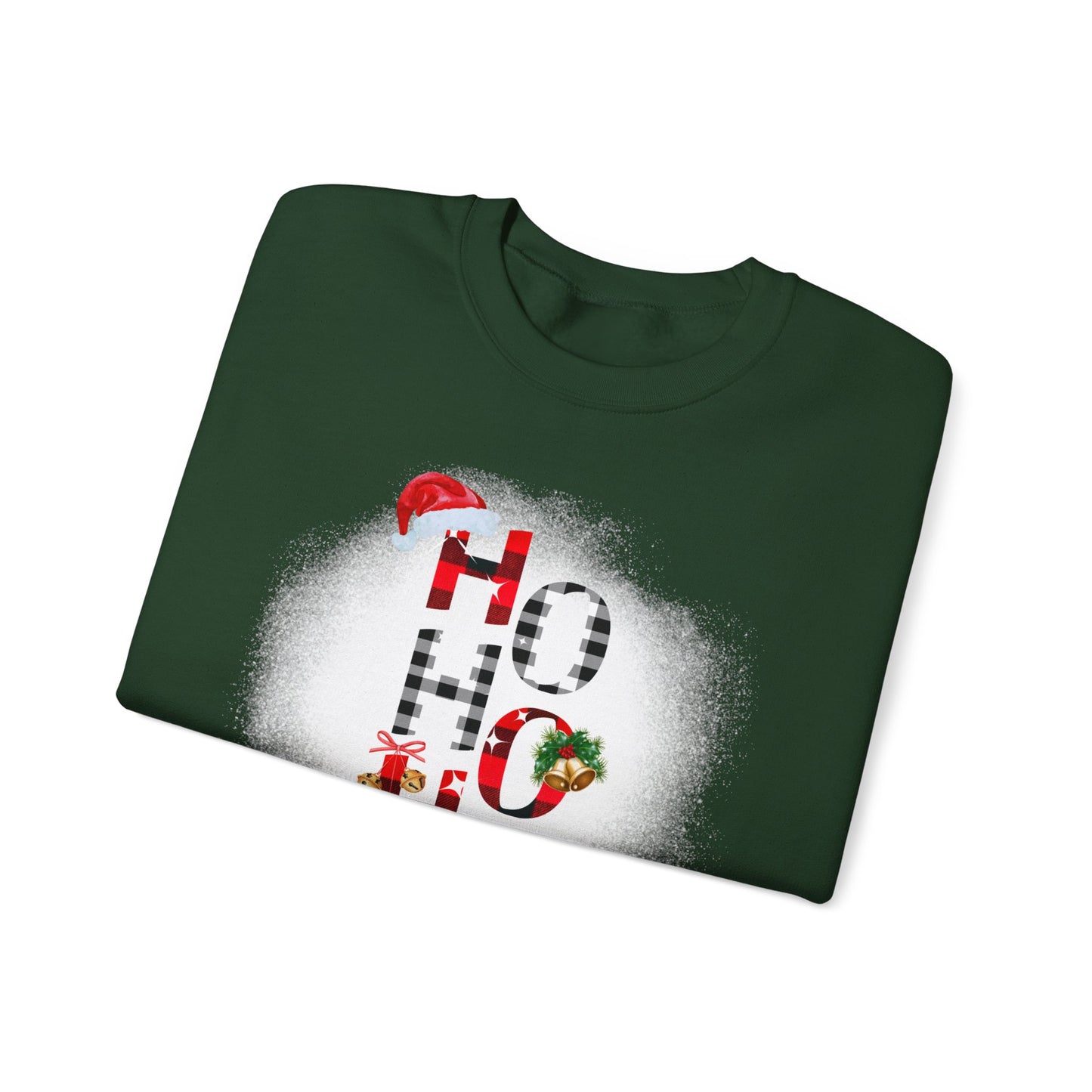 Unisex Heavy Blend™ Crewneck "Ho Ho Ho" Graphic Sweatshirt
