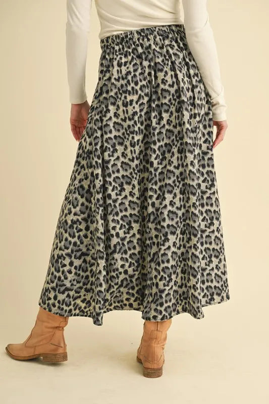 Leopard Midi Skirt - In Style Chics Boutique