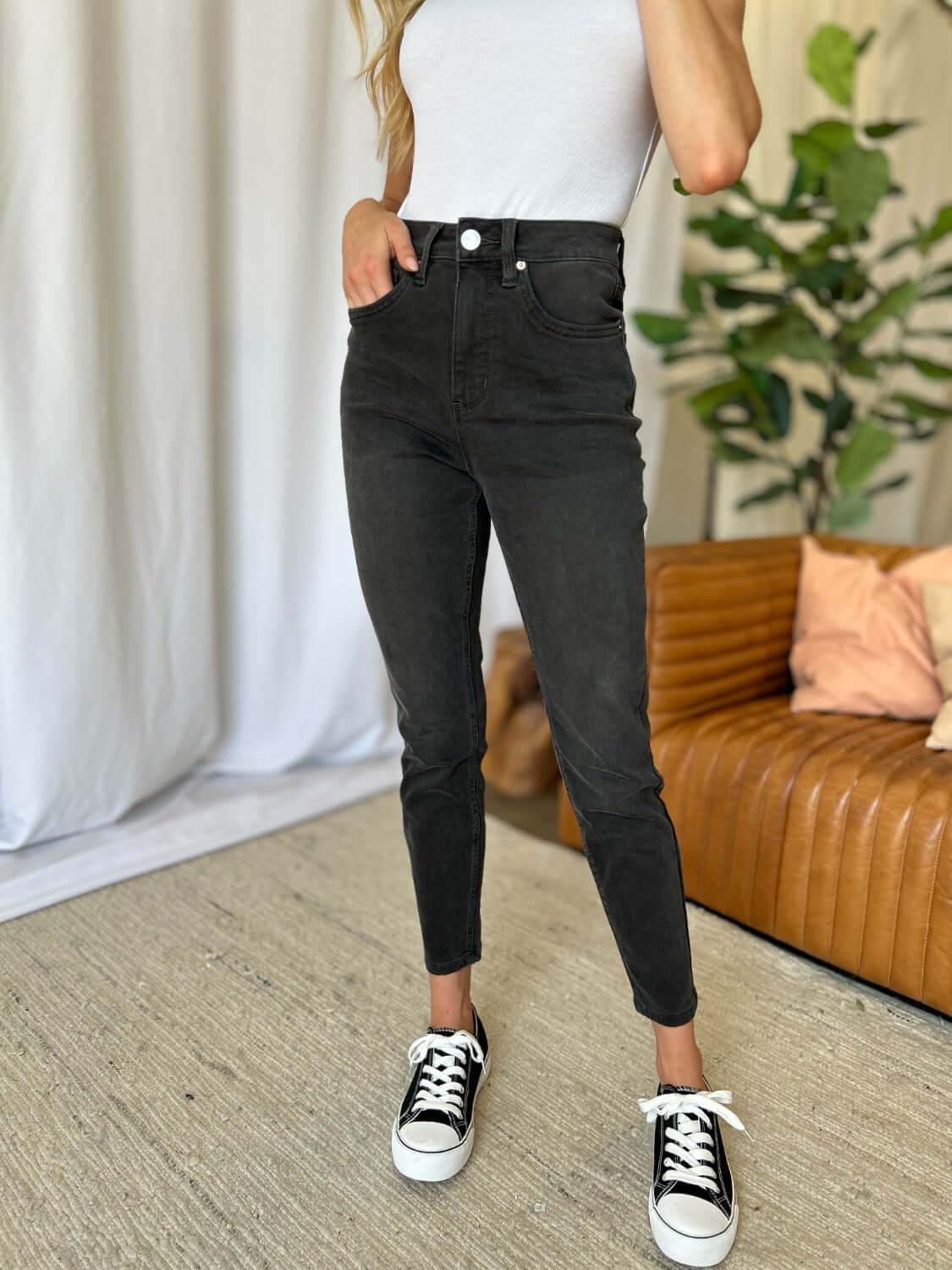 RFM Full Size High Rise Tummy Control Skinny Jeans - In Style Chics Boutique LLC