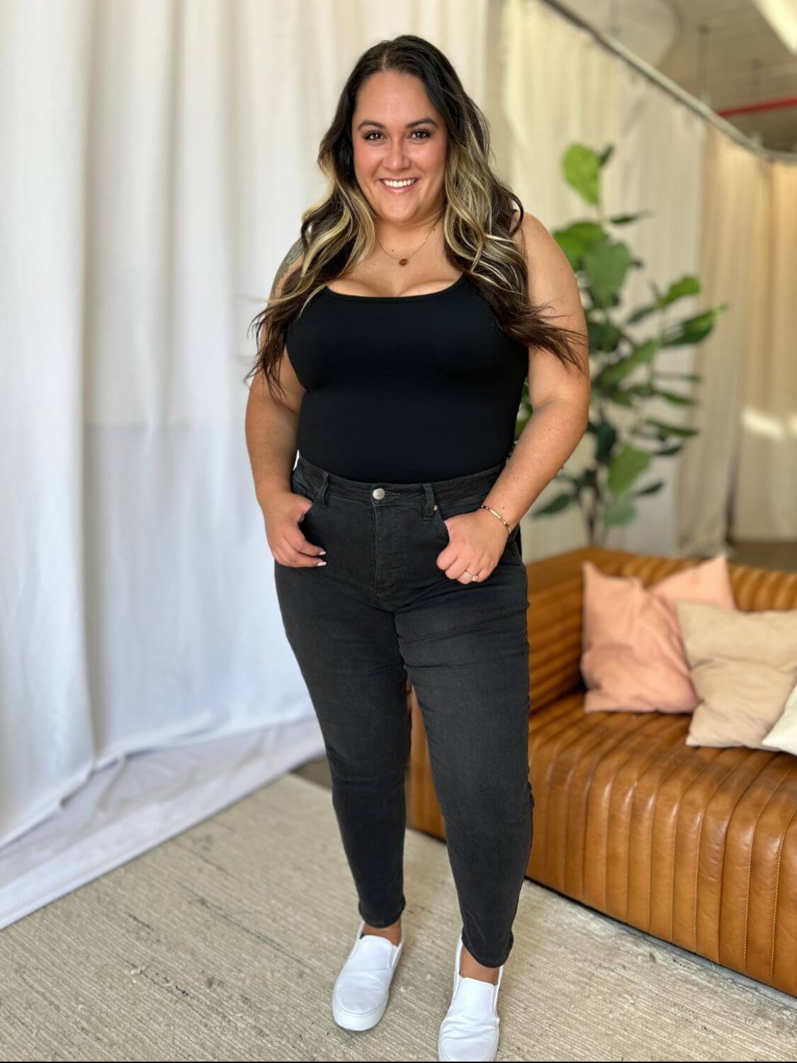 RFM Full Size High Rise Tummy Control Skinny Jeans - In Style Chics Boutique LLC