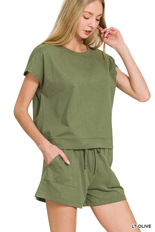 Premium Cotton Top & Shorts Set - Summer Clothes - In Style Chics Boutique Women's Juniors Apparel Online
