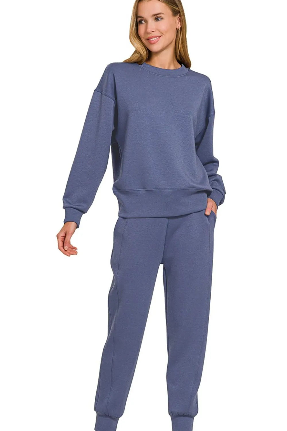 Scuba Crewneck Pullover & Joggers 2 Pieces Set at In Style Chics Boutique