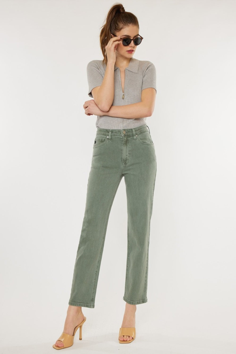 Kancan Ultra High Rise Straight Jeans - In Style Chics Boutique LLC
