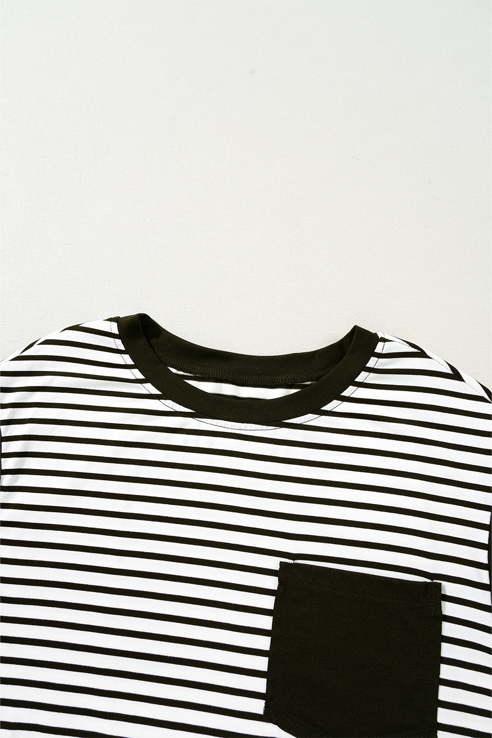 Black Stripe Chest Pocket Patch Round Neck Sleeveless Tee - Cute Clothes for Spring Summer - In Style Chics Boutique Women's Juniors Apparel Online