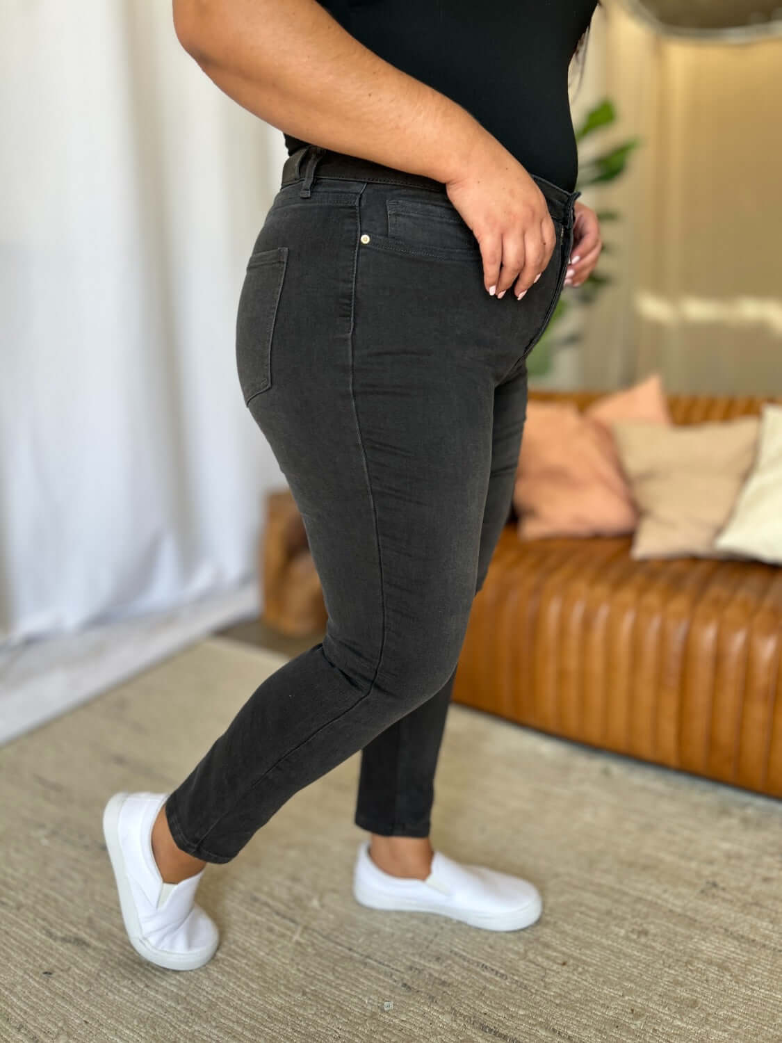 RFM Full Size High Rise Tummy Control Skinny Jeans - In Style Chics Boutique LLC