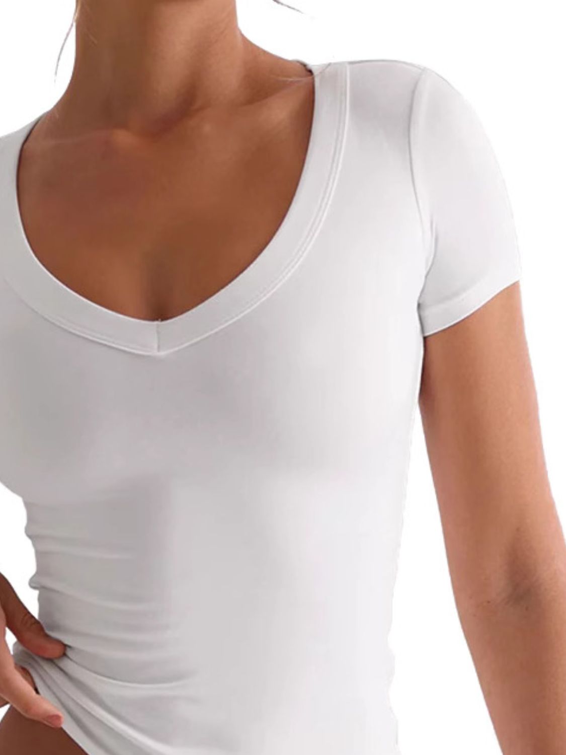 Lovelet Scoop Neck Short Sleeve T-Shirt - In Style Chics Boutique LLC