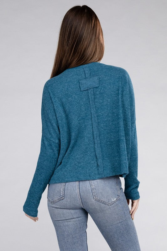 Ribbed Dolman Long Sleeve Sweater - In Style Chics Boutique LLC