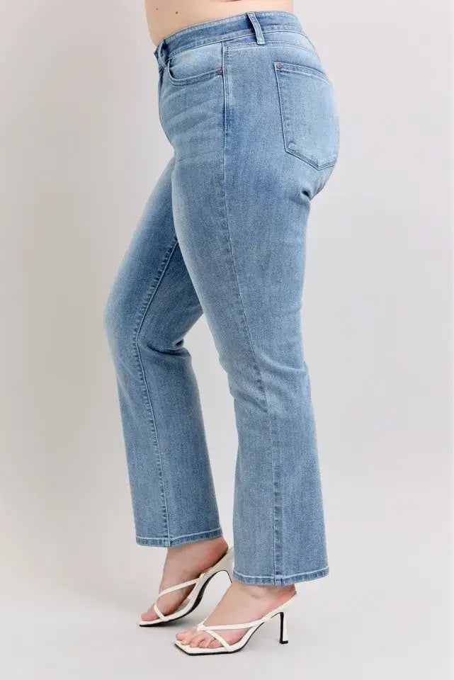 Judy Blue Plus Size High Waist Dad Jeans - shop women's plus size - In Style Chics Boutique