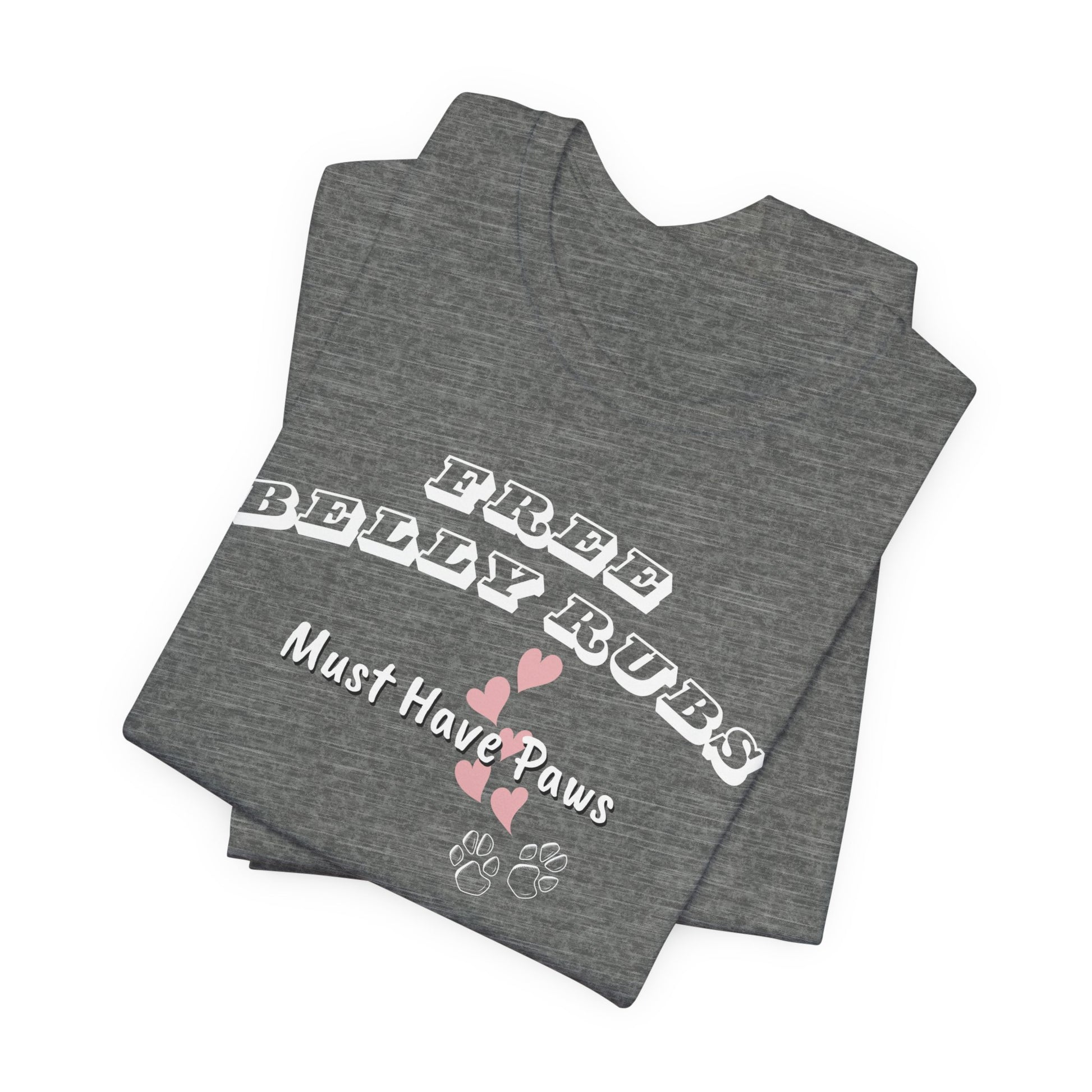 Dog Lover Tee Free Belly Rubs - Cute graphic Ts - Obsession Expressions by In Style Chics Boutique