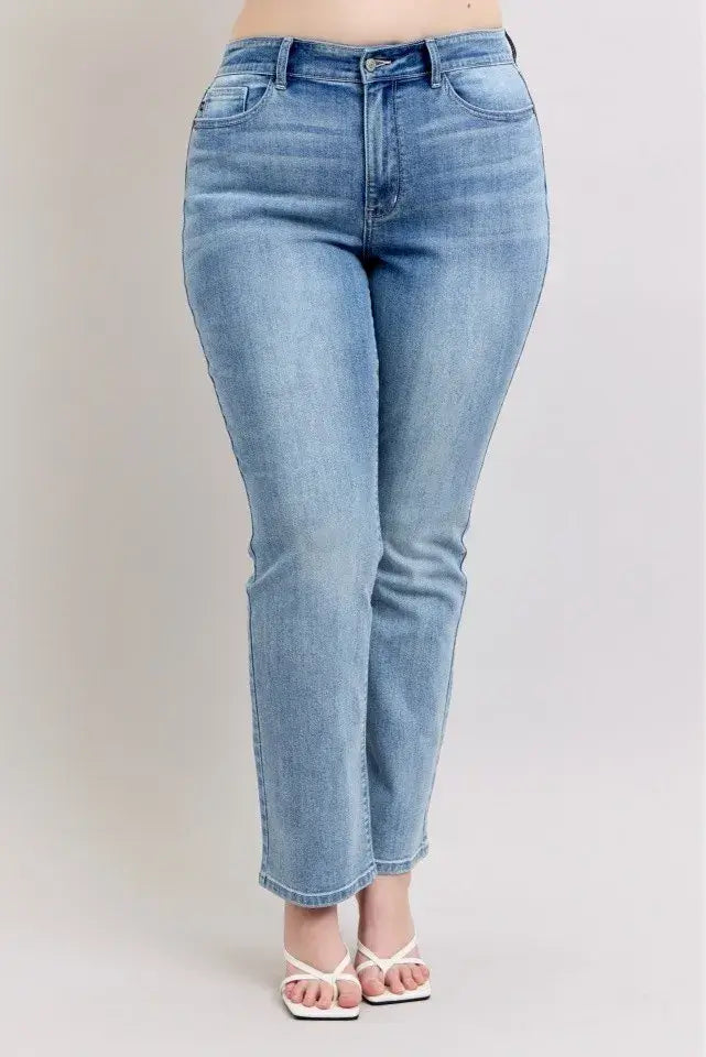Judy Blue Plus Size High Waist Dad Jeans - shop women's plus size - In Style Chics Boutique