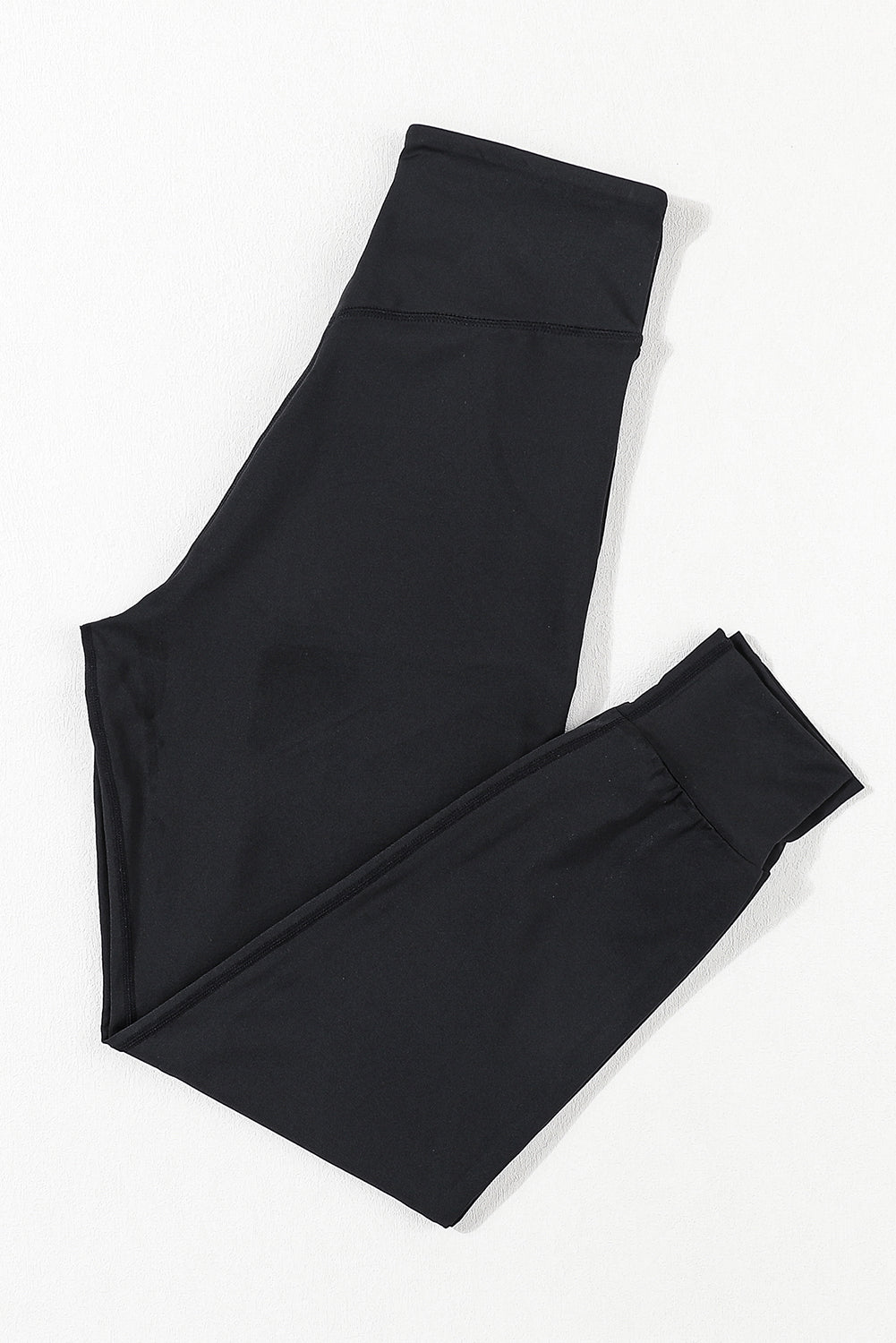 Black Exposed Seam High Waist Pocketed Joggers - In Style Chics Boutique LLC