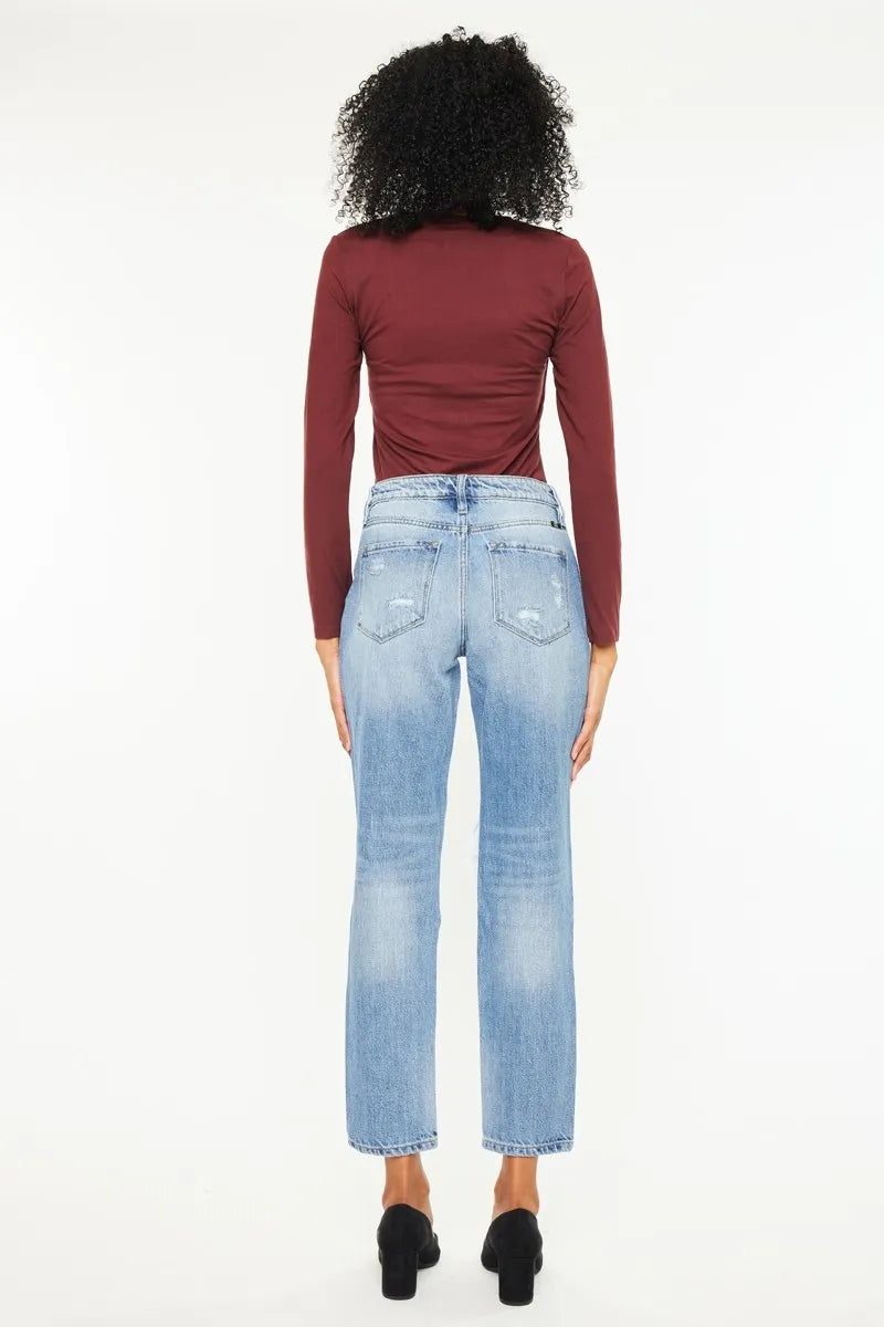 Kancan High Rise Distressed Boyfriend Jeans - In Style Chics Boutique Best Jeans for Women