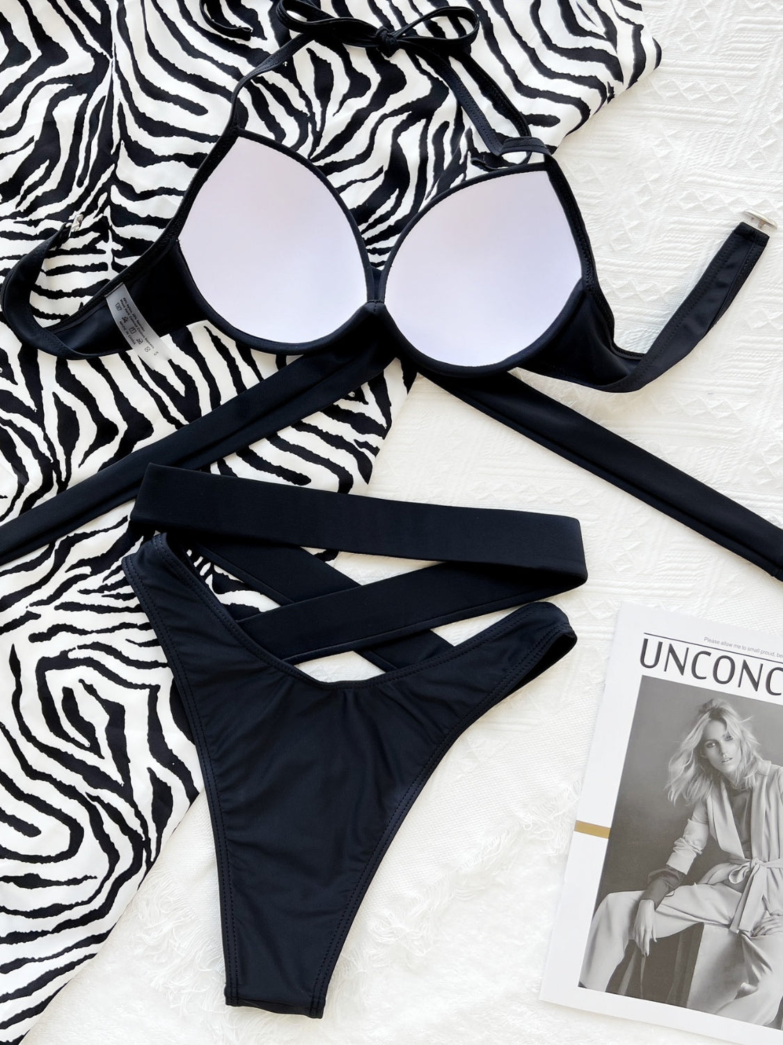 Crisscross Halter Neck Bikini Set - In Style Chics Boutique LLC