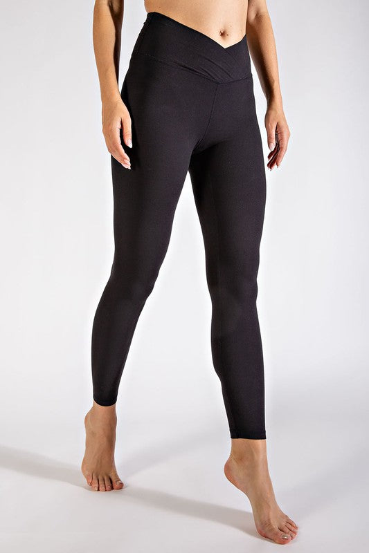 V Waist Full Length Leggings - In Style Chics Boutique LLC
