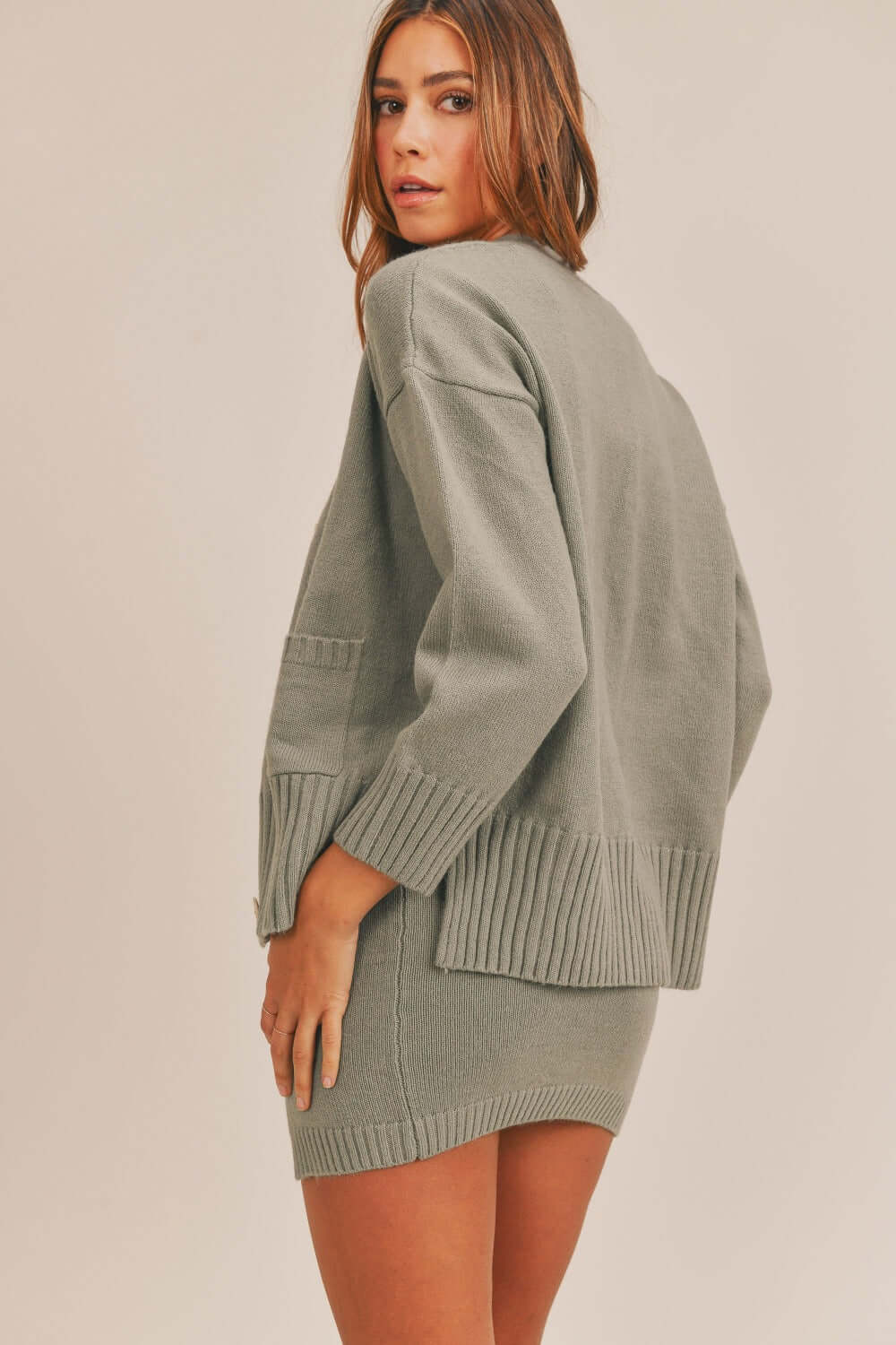 3 Piece Sweater Set with Crop Cami, Mini Skirt, Cardigan - In Style Chics Boutique Online Clothing Women's Juniors Apparel