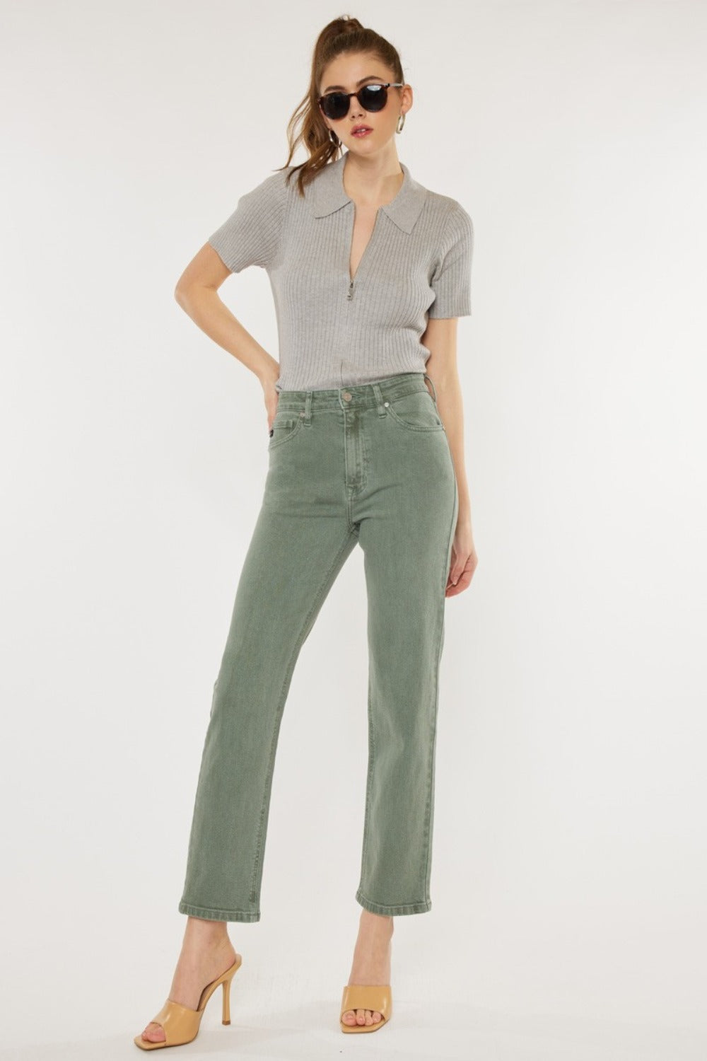 Kancan Ultra High Rise Straight Jeans - In Style Chics Boutique LLC
