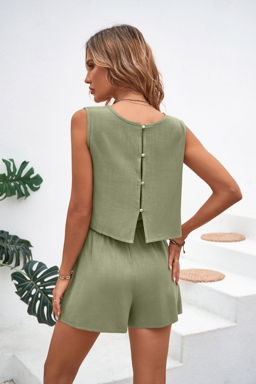 Round Neck Top and Drawstring Shorts Set - More Colors! - In Style Chics Boutique LLC