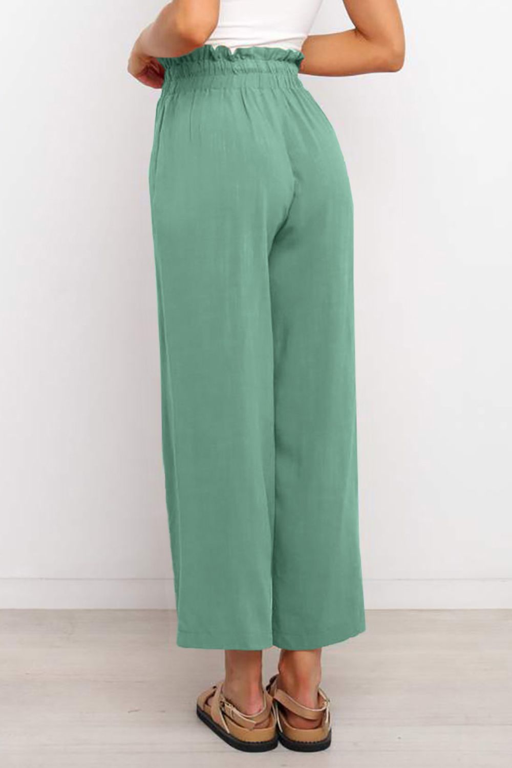 Drawstring Paperbag Waist Wide Leg Pants - More Colors! - In Style Chics Boutique LLC
