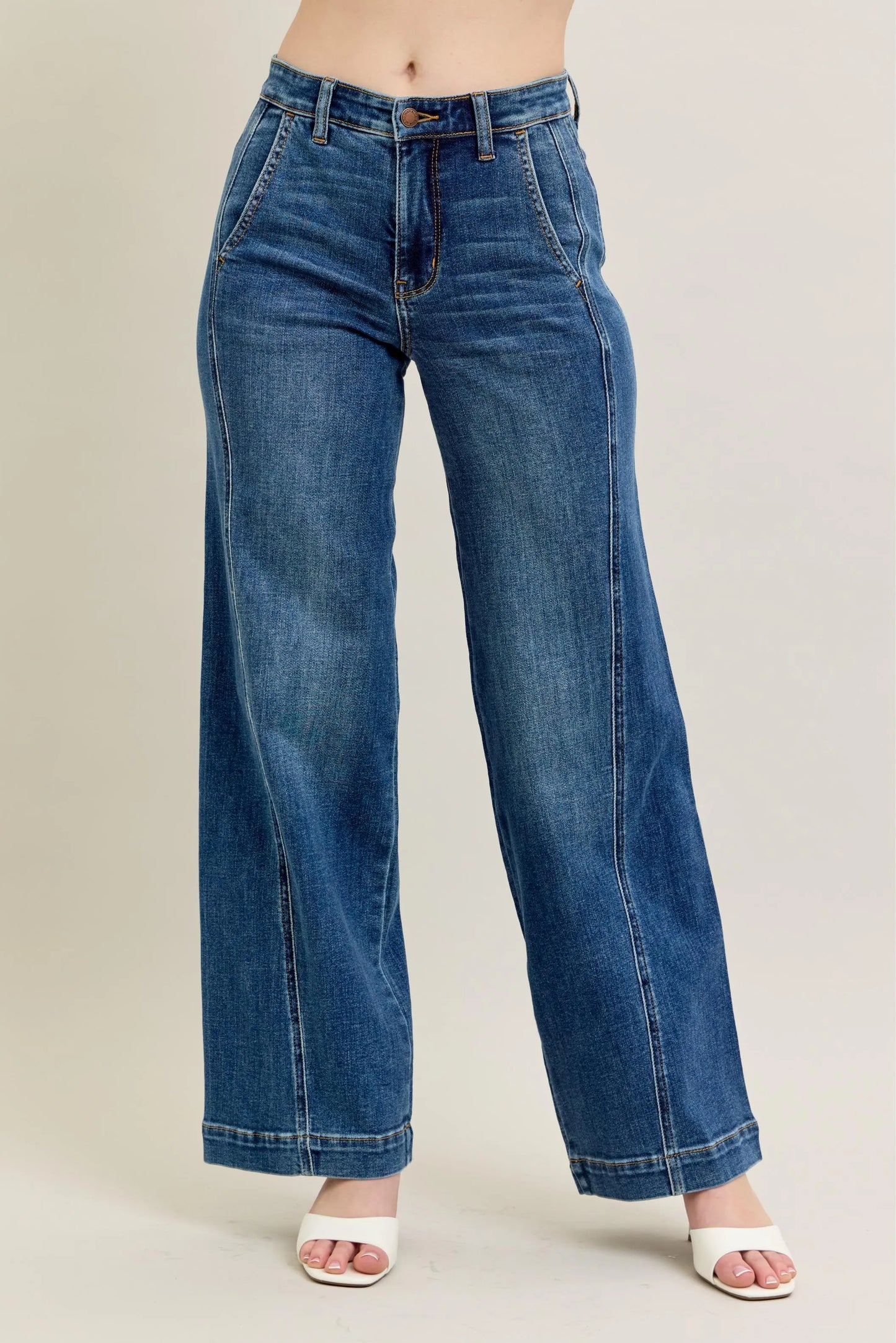 Judy Blue Wide Leg Jeans High Waist - Best Jeans for Women - In Style Chics Boutique Quality Denim