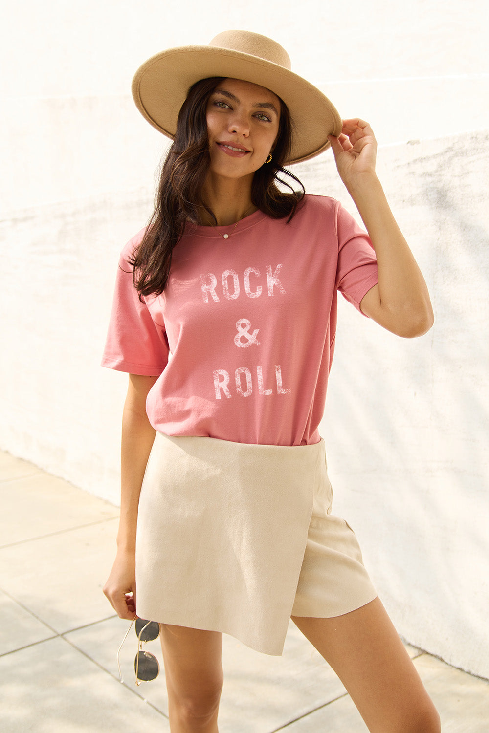 Simply Love Full Size ROCK & ROLL Short Sleeve T-Shirt - In Style Chics Boutique LLC