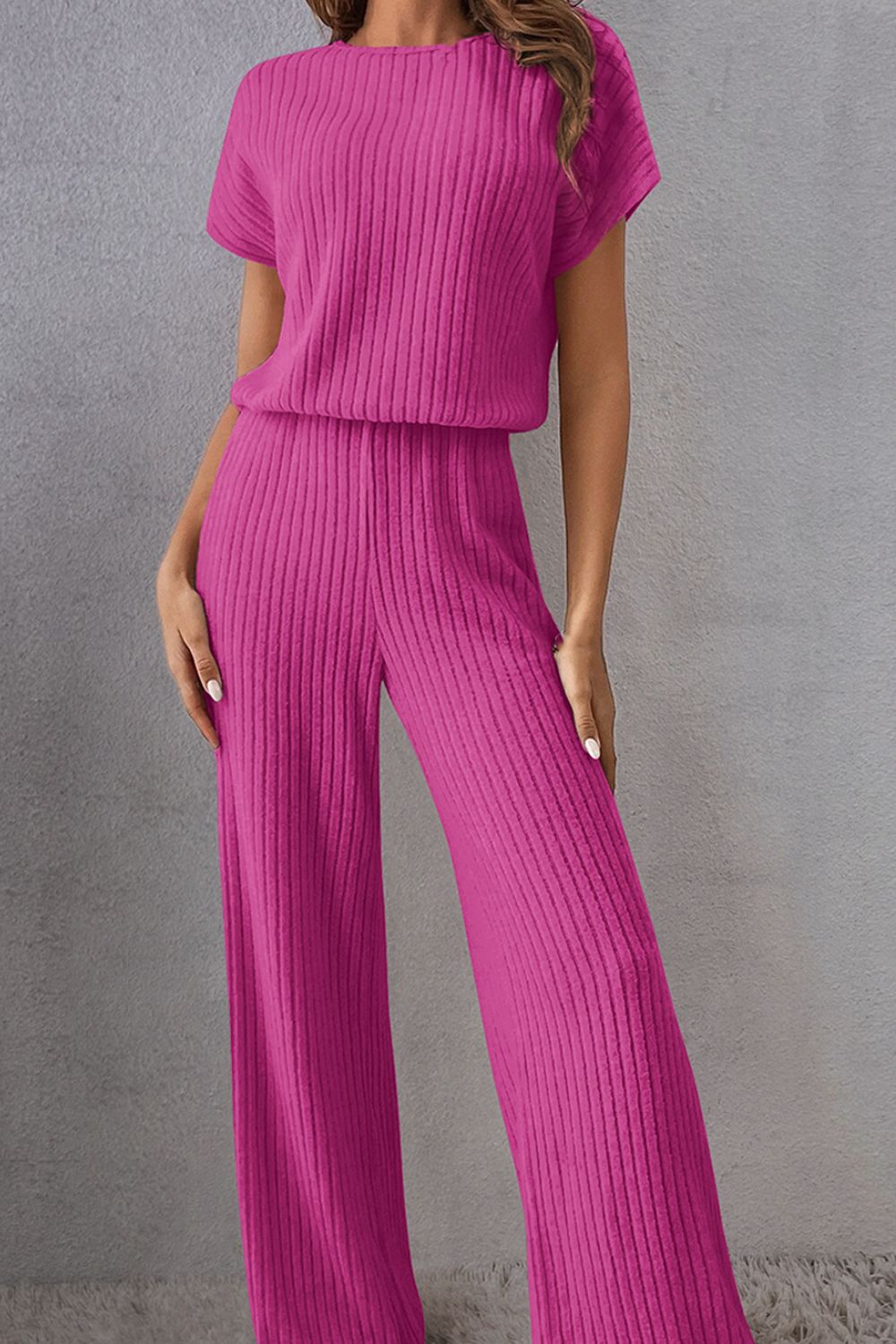 Round Neck Short Sleeve Jumpsuit More Colors! - In Style Chics Boutique LLC