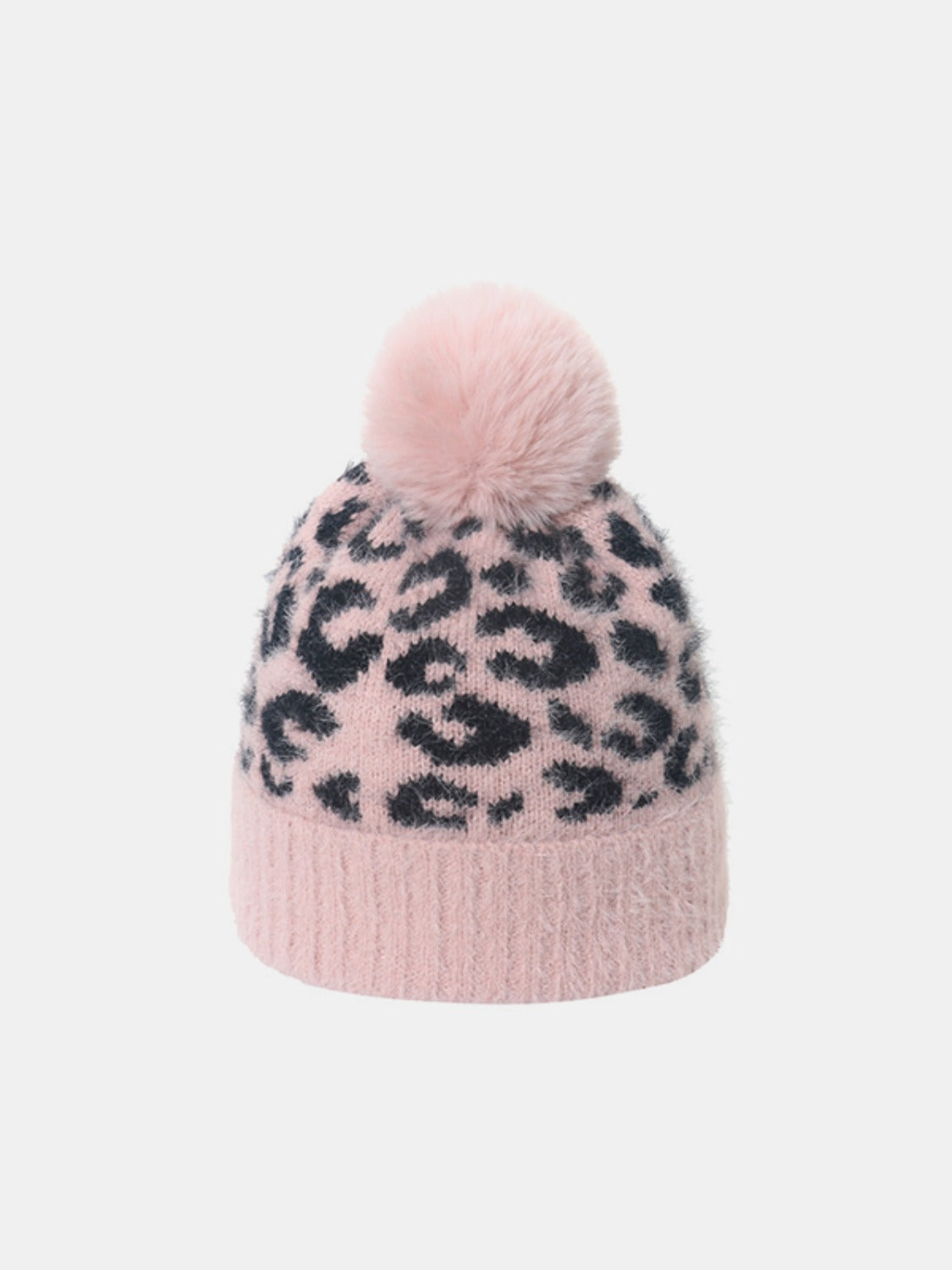 Thermal Leopard Hat with Pompom - In Style Chics Boutique LLC
