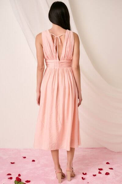 V-Neck Sleeveless Midi Dress- In Style Chics Boutique