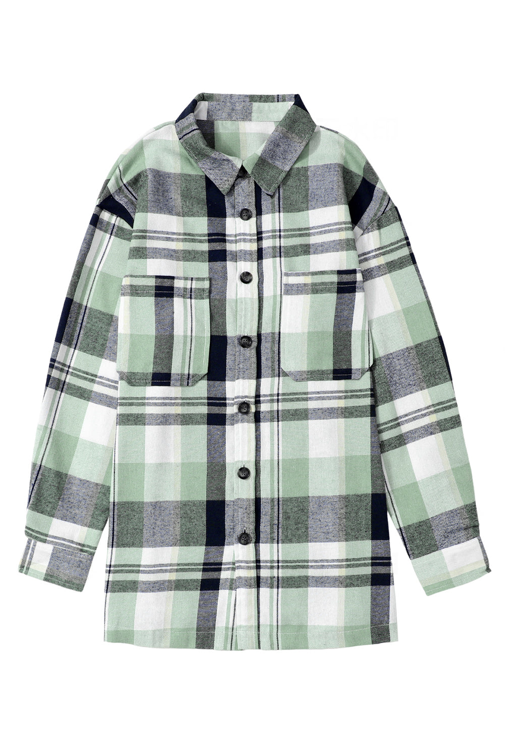 Pink Long Sleeve Collared Button Up Flannel Shacket - In Style Chics Boutique LLC