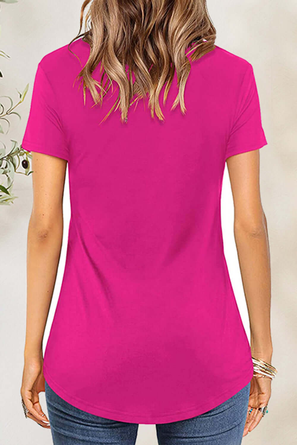 Crisscross Short Sleeve T-Shirt - In Style Chics Boutique LLC
