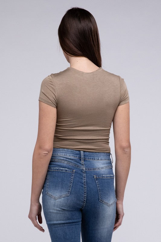 Double Layered Cap Sleeve Bodysuit - In Style Chics Boutique LLC