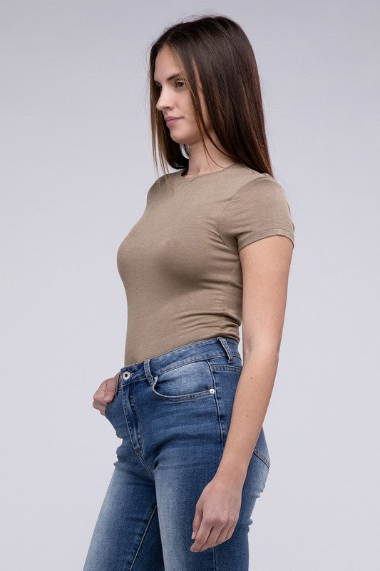 Double Layered Cap Sleeve Bodysuit - In Style Chics Boutique LLC