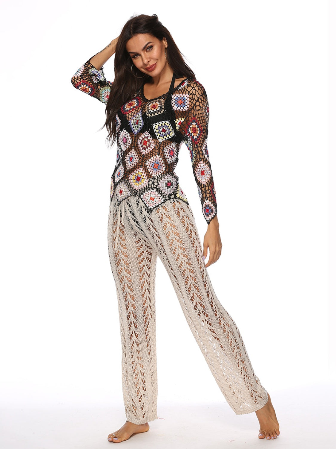 Cutout Drawstring High Waist Swim Pants - More Colors! - In Style Chics Boutique LLC