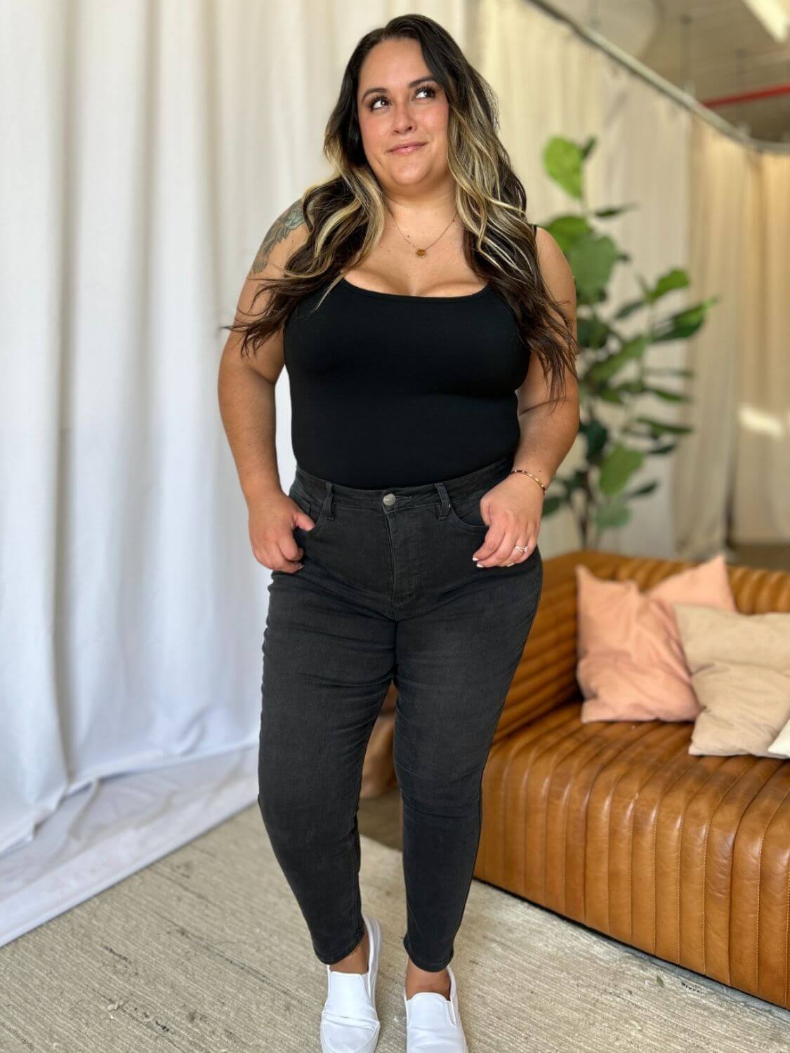 RFM Full Size High Rise Tummy Control Skinny Jeans - In Style Chics Boutique LLC