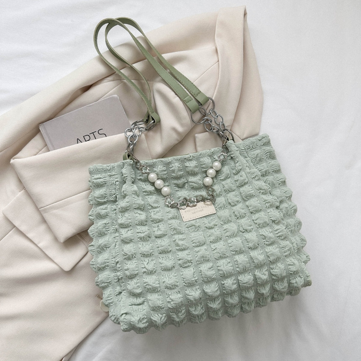 Bubble Textured Tote Bag - In Style Chics Boutique LLC
