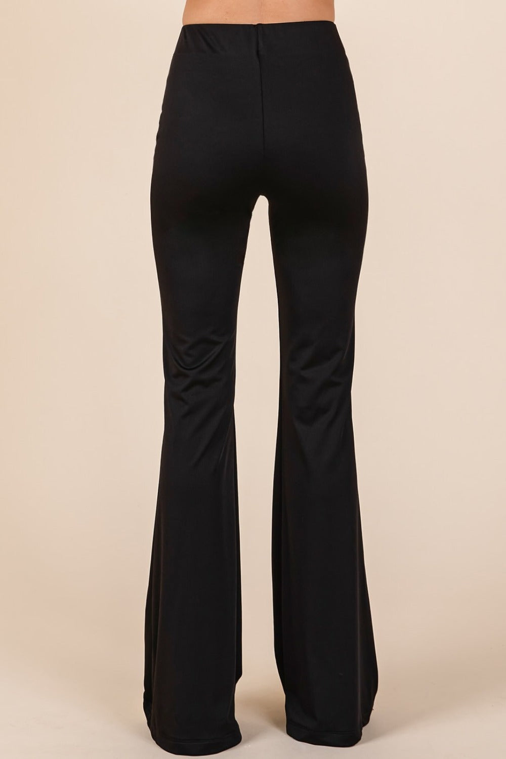 Mittoshop Stretchy Soft Elastic Waist Flare Pants - In Style Chics Boutique LLC