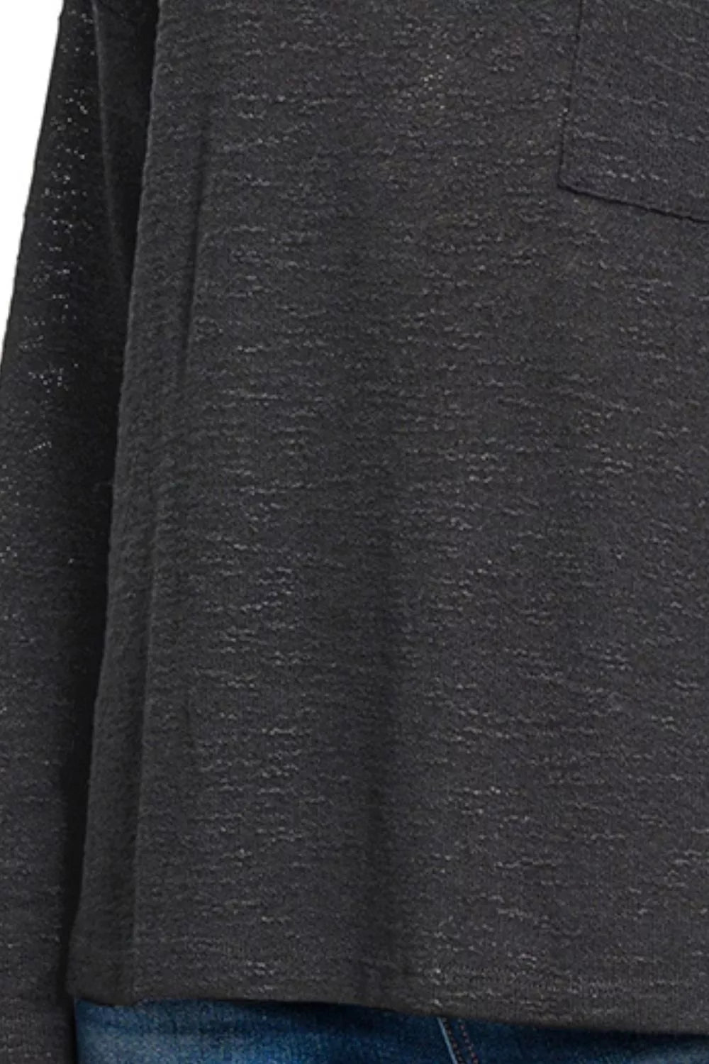 Shop Slub Hacci Long Sleeve Black T-Shirt at In Style Chics Boutique