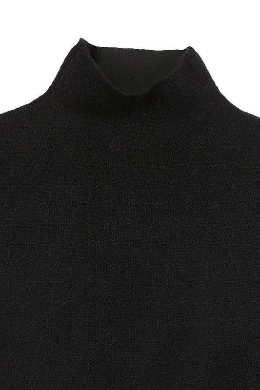 Mock neck lace-up open back top - In Style Chics Boutique LLC