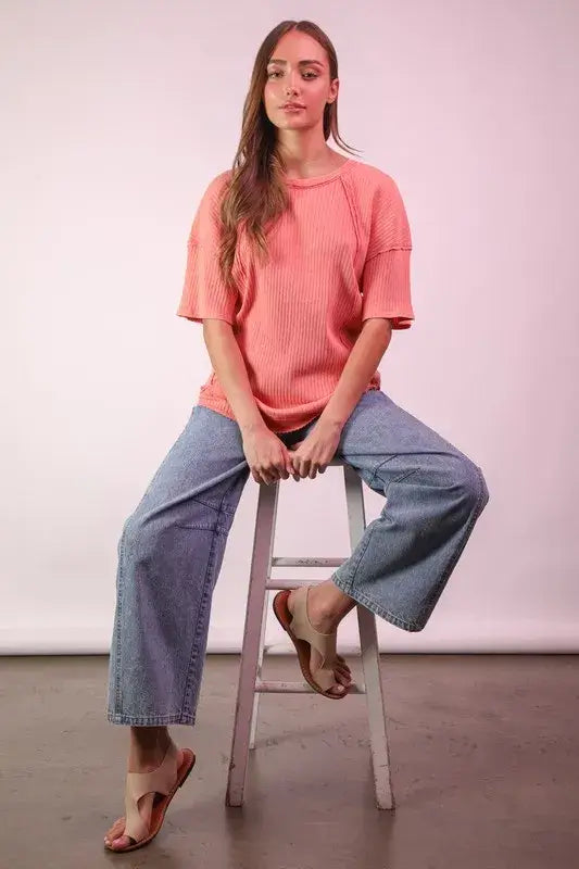Wide Leg Comfy Jeans- In Style Chics Boutique Women's Juniors Apparel Online