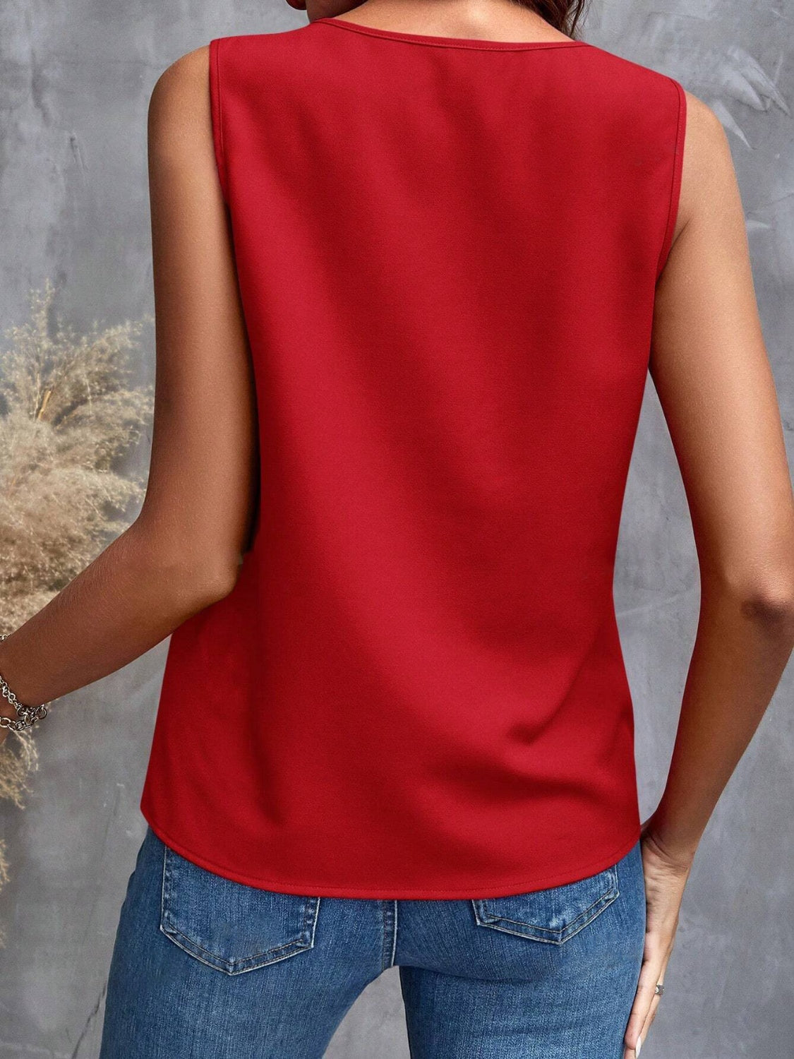 Ruffled V-Neck Tank - More Colors! - In Style Chics Boutique LLC