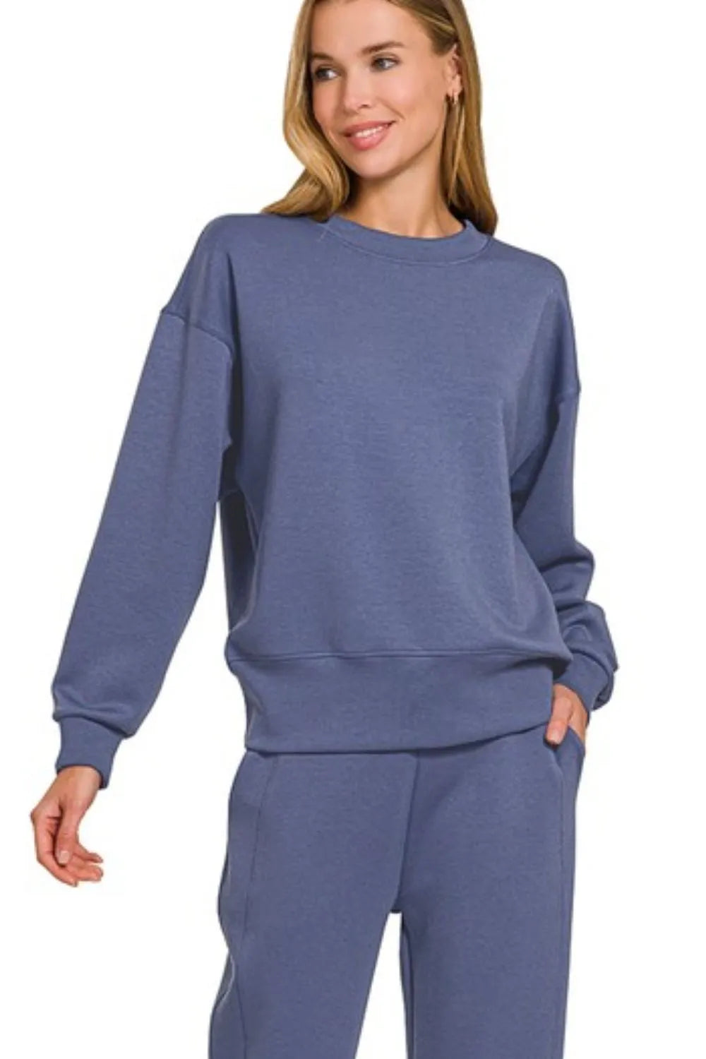 Scuba Crewneck Pullover & Joggers 2 Pieces Set at In Style Chics Boutique Women's Sweat Suit