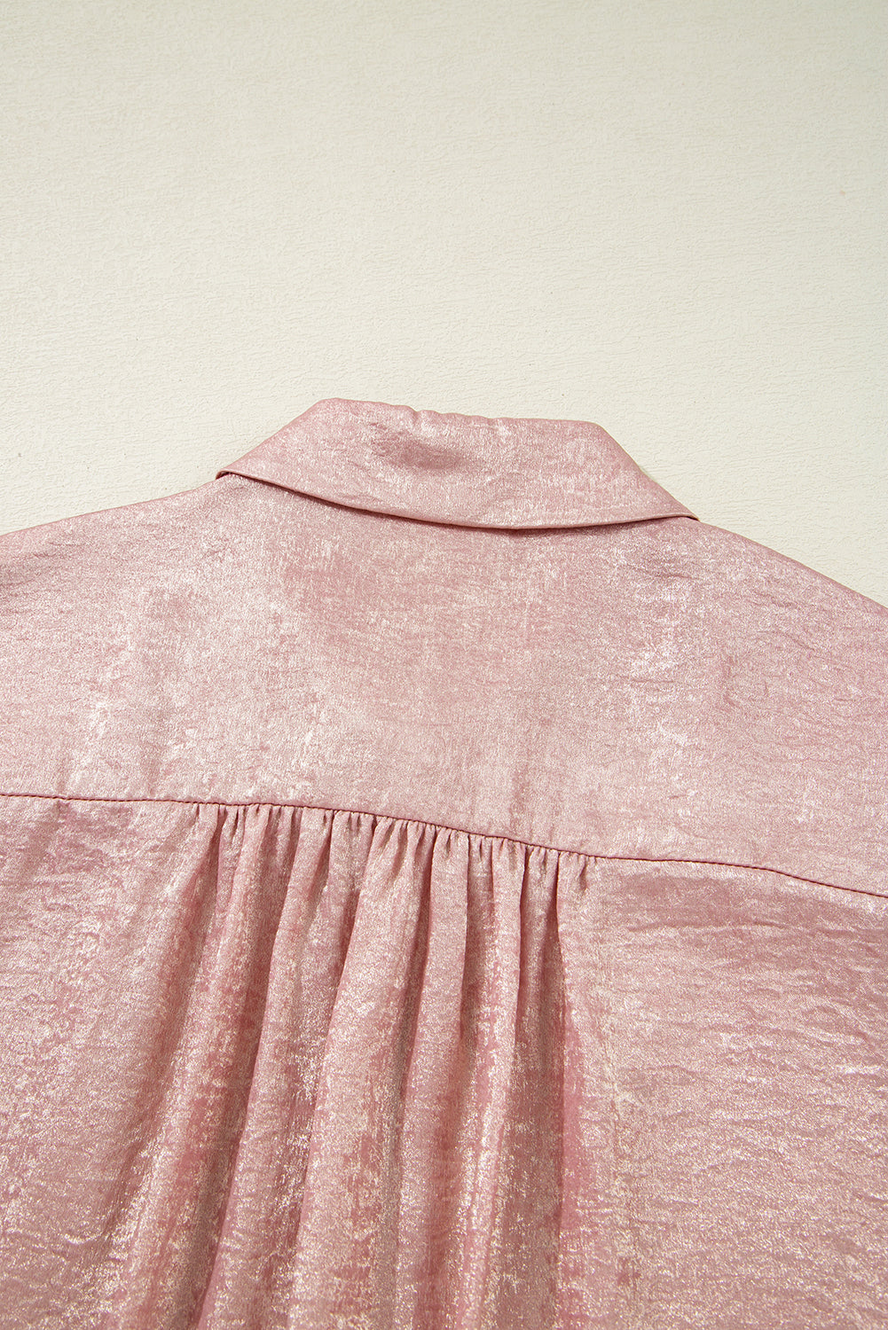 Delicacy Metallic Buttoned Loose Fit Short Sleeve Shirt - In Style Chics Boutique Online Clothing Women's Juniors Free Shipping