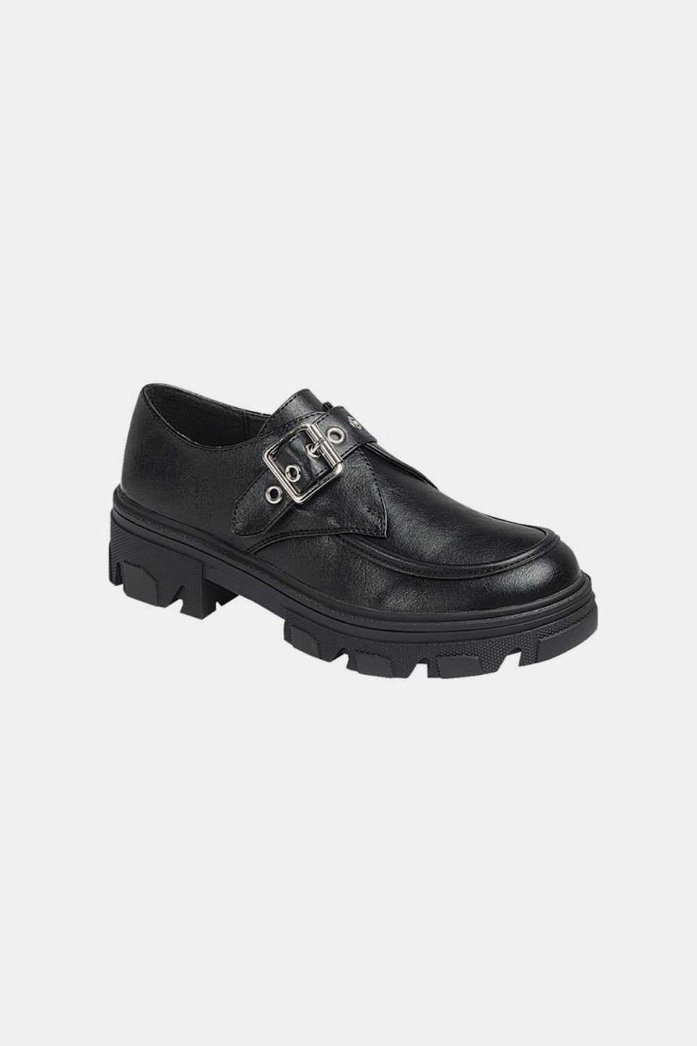 Forever Link Buckled Platform Lug Sole Loafers - In Style Chics Boutique LLC