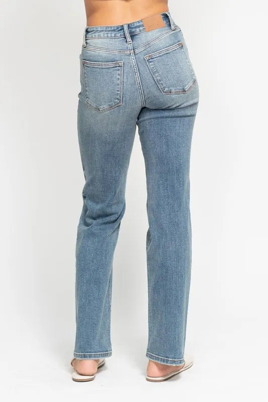 Judy Blue Dad Jeans, High Waist Distressed - In Style Chics Boutique Women's Clothes Online