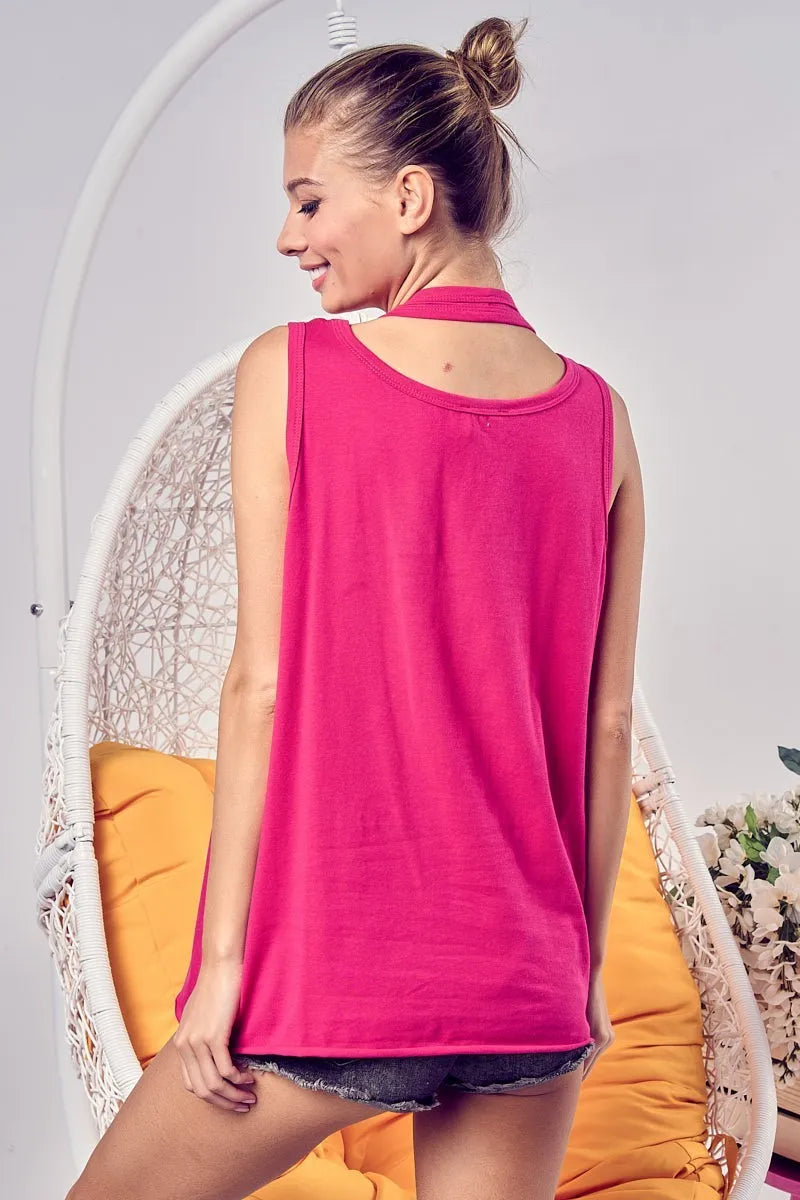 Cotton Span Knit Double Wear Tank Top at In Style Chics Boutique