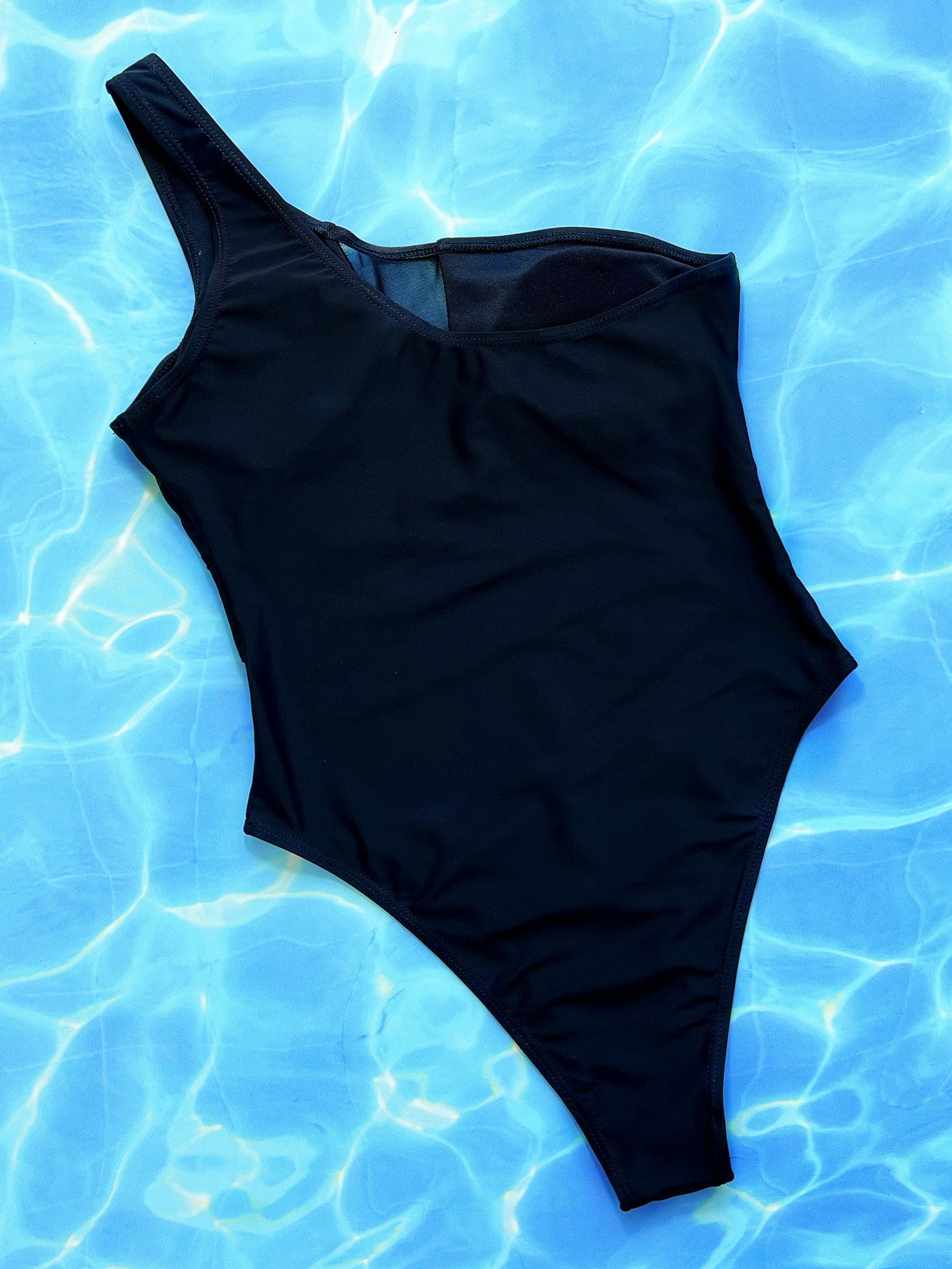 One-Shoulder Sleeveless One-Piece Swimsuit - In Style Chics Boutique LLC