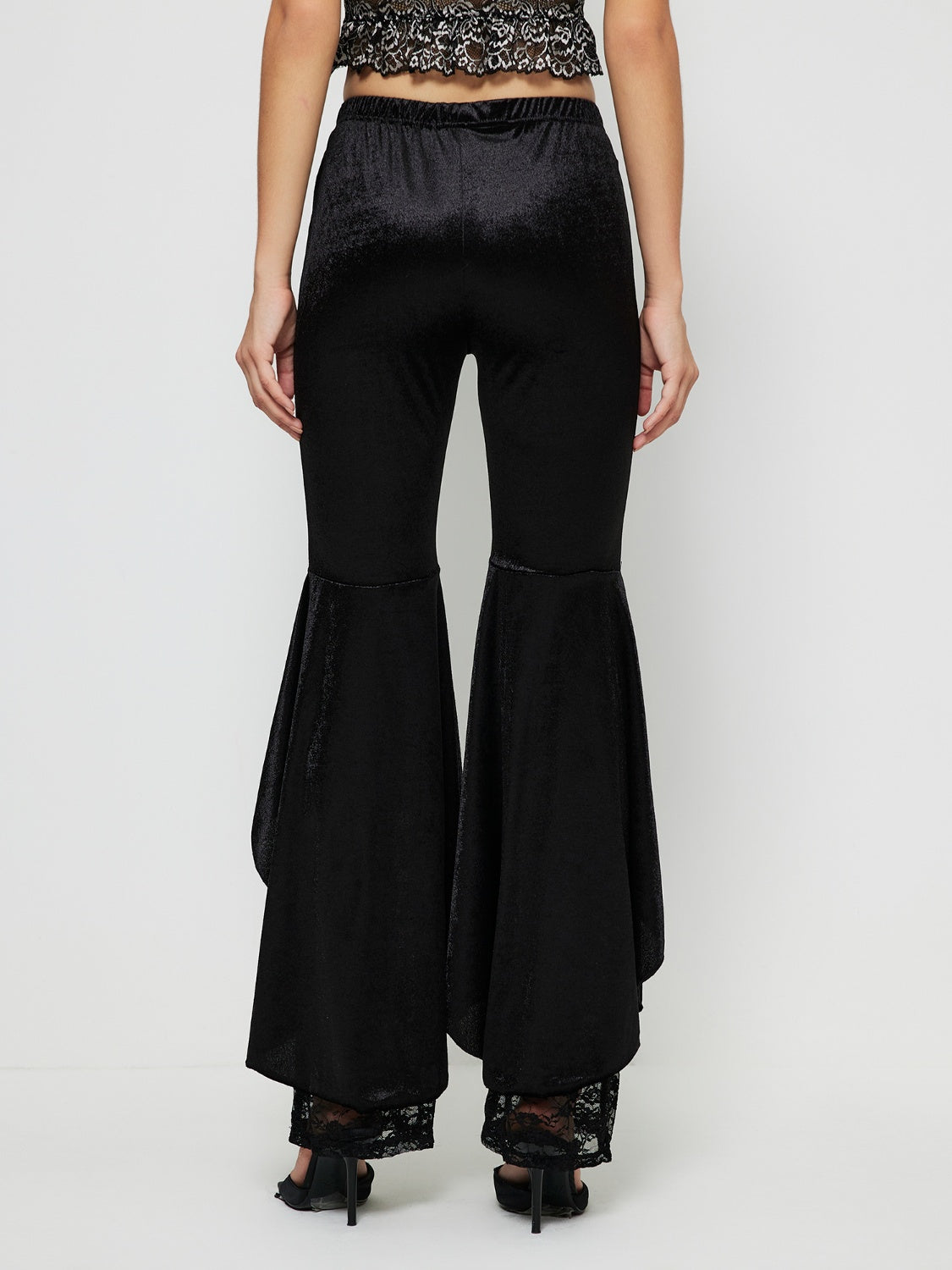 High Waist Lace Flare Pants - In Style Chics Boutique LLC