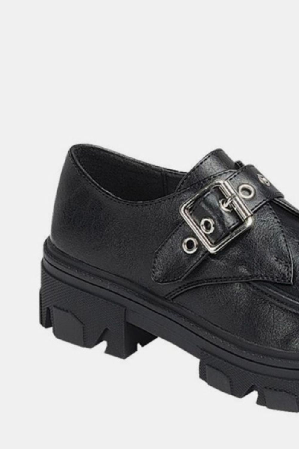Forever Link Buckled Platform Lug Sole Loafers - In Style Chics Boutique LLC