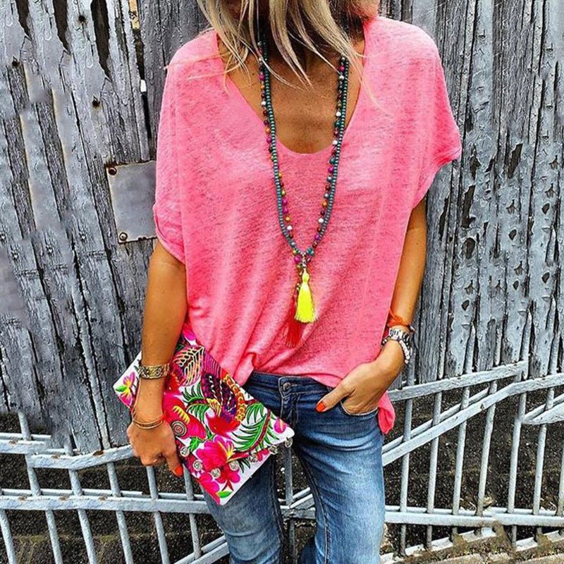 Full Size Scoop Neck Short Sleeve T-Shirt be- More Colors! - In Style Chics Boutique LLC